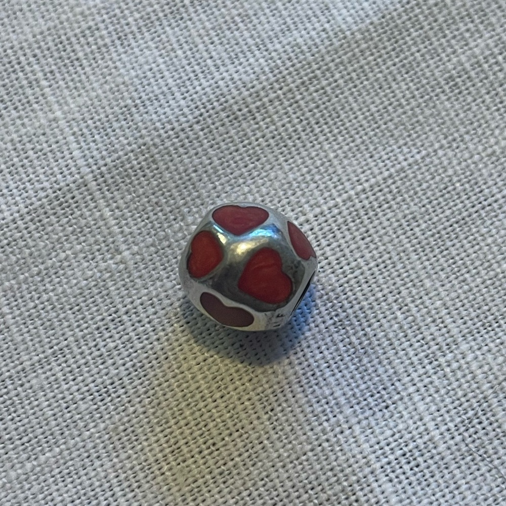 Red Heart Pandora Charm
